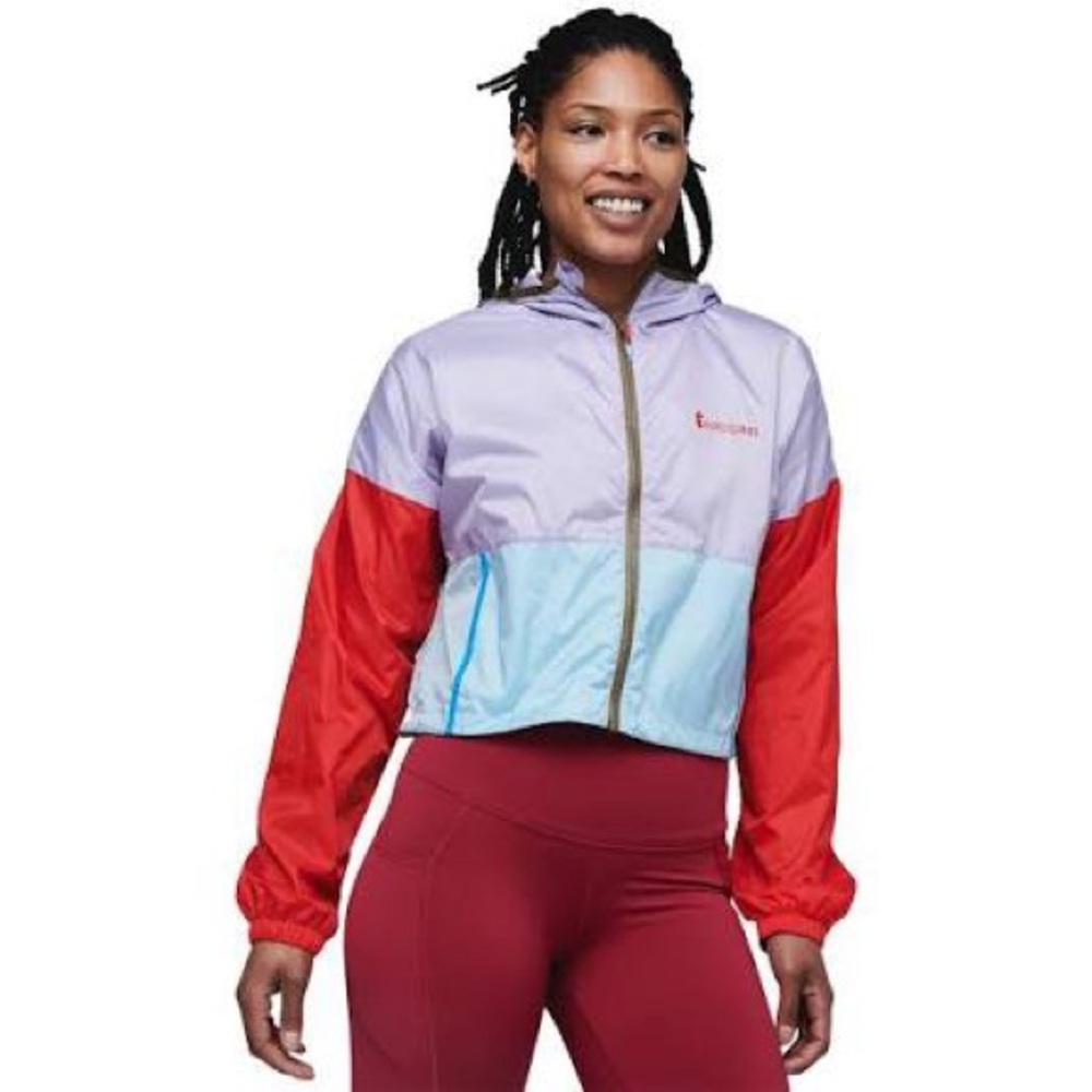 Cotopaxi Women's Colorblock Bomber Jacket - Red, Purple, Blue